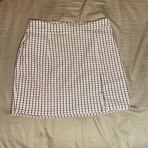 Garage pencil skirt with slit and zipper